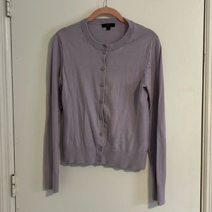 J. Crew purple cardigan button down sweater, size Medium